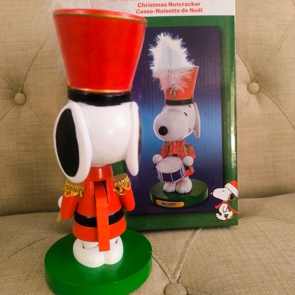 Peanuts Snoopy the Drummer Nutcracker Wooden Christmas Decor 10 In. Kurt's Adler - Picture 4 of 7